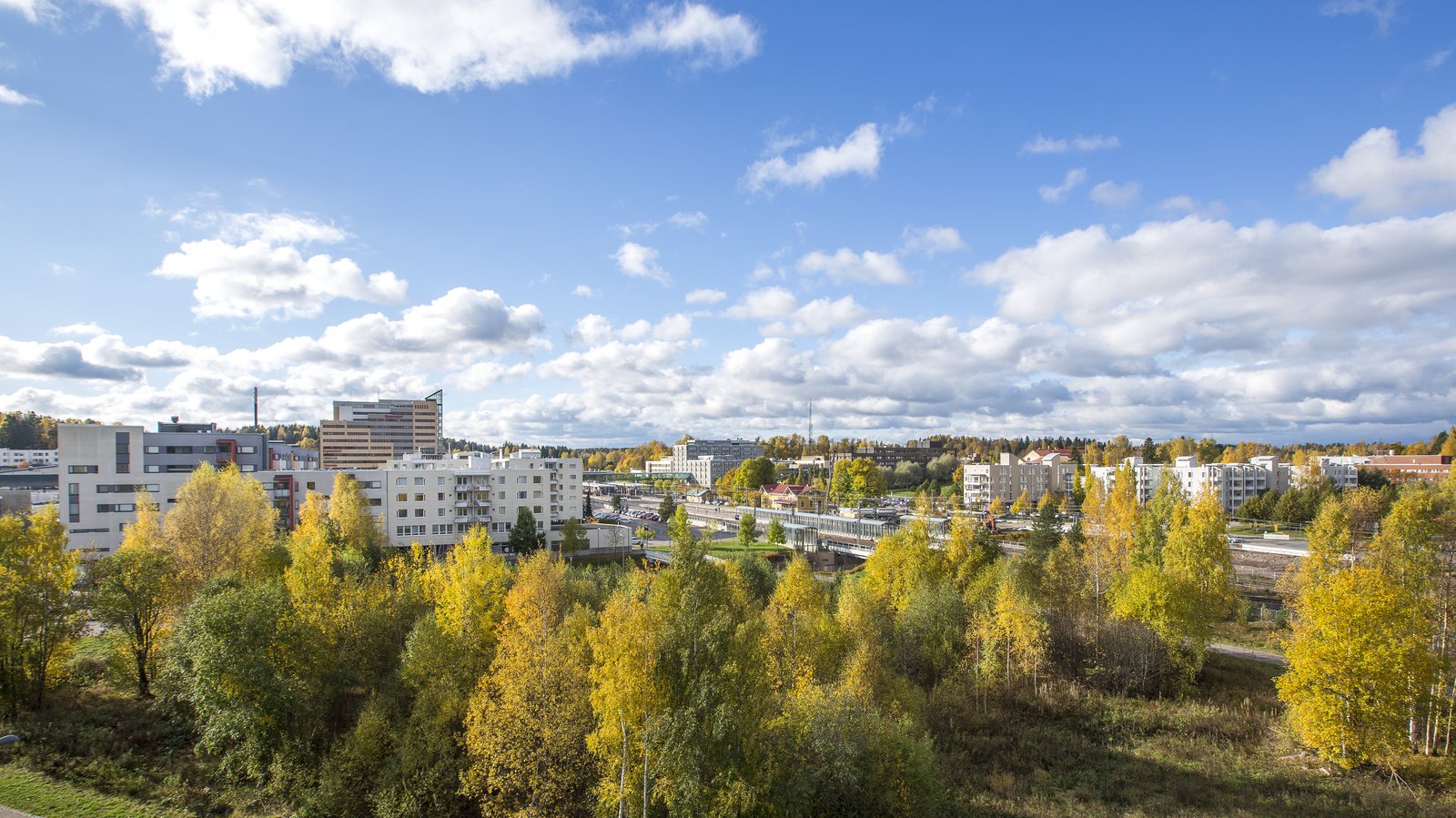 Ilmakuva Suviniityn asuinalueesta.