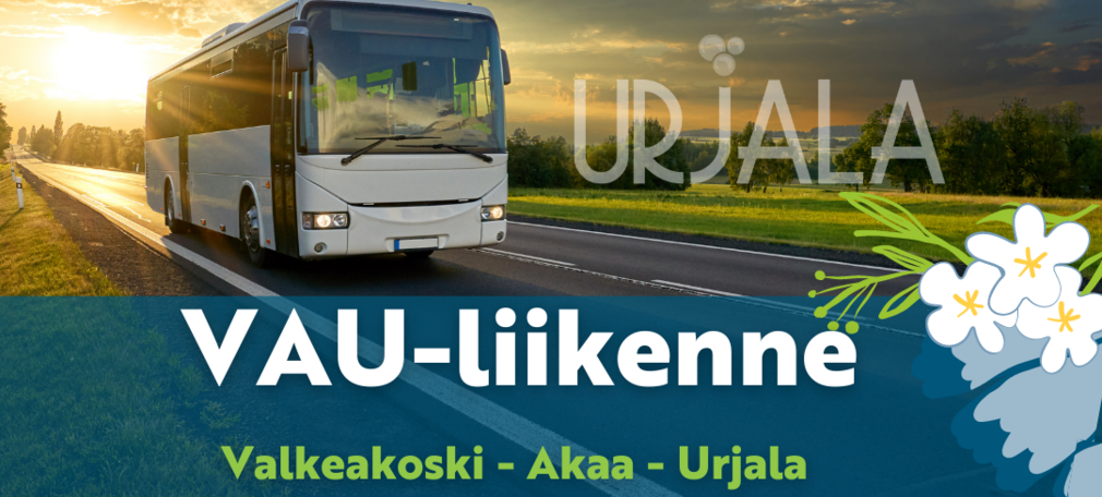Linja-auto ajaa maaseudulla