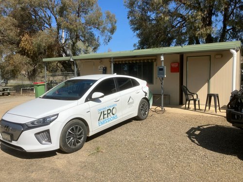 Beechworth Depot EV charger (Sept 2023)