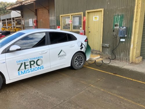 EV charger, Yack Depot (Aug 2023)