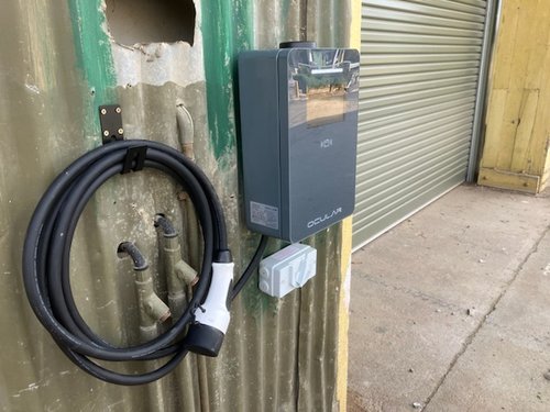 EV charger, Yack Depot (August 2023)