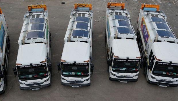 Solar Panels on SBC Refuse Collection Lorries