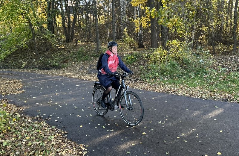 Työmatkapyöräilijä